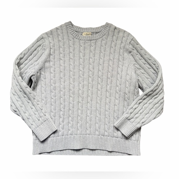 L.L. Bean Sweaters - Vintage L.L Bean 100% Cotton Cable Knit Sweater